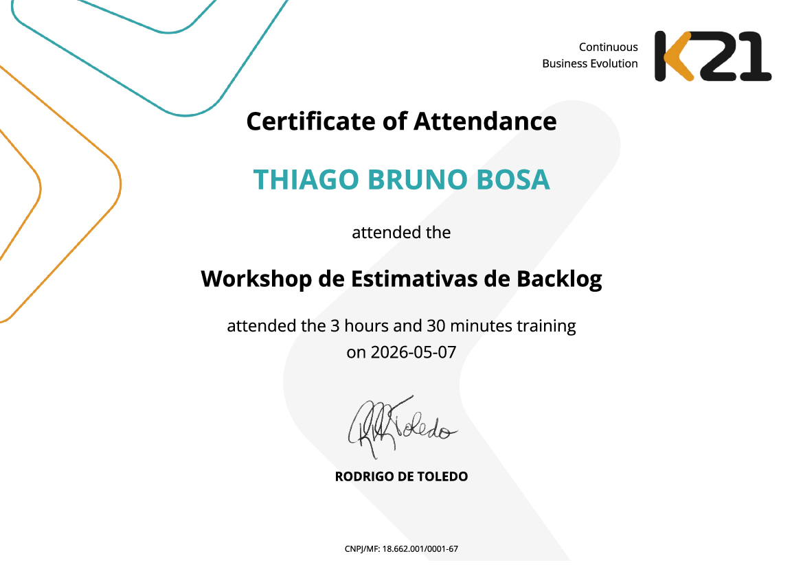 Certificado K21